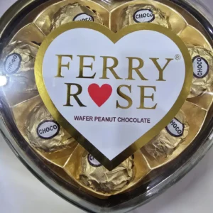 Premium Ferry Rose Heart Chocolate Gift Box