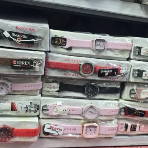 Luxury Women's Silicon & Leather Strap Watch Collection